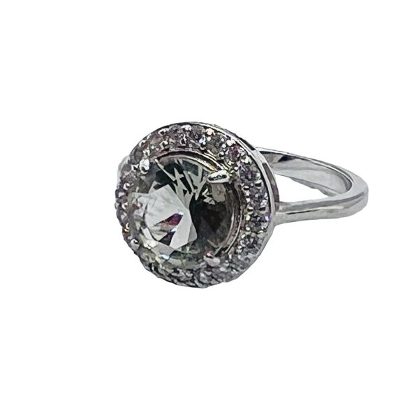 Ring Bomb Party Ring, size 6, NWOT, gray stone silver color band - Picture 4 of 7